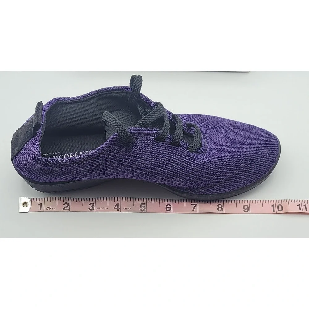Arcopedico Classic Knit Lace Up Comfort Shoes Purple Women's EU 39 US 8.5 Vegan - Picture 7 of 9